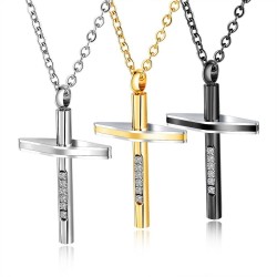 CollaresCruz collares cristianos - oro - plata - negro