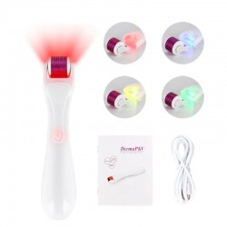 MasajeAguja de micro eléctrica con LED - rodillo derma de titanio - antirrugas - masaje facial rejuvenecedor / masaje corporal