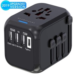 Electrónica & HerramientasAdaptador universal de viaje - uk/eu/au/asia - diseño seguro para bebés