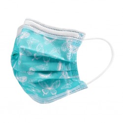 10 - 20 - 30 - 50 pieces - disposable antibacterial medical face mask - mouth mask - 3-layer - unisex - butterfliesMouth masks