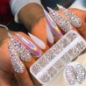 Uñas12 cajas / set - AB cristal - rhinestone - diamante gema - brillo - arte de uñas