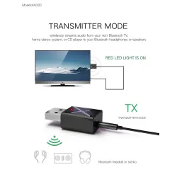 Memoria USBBluetooth 5.0 - 2 en 1 - adaptador bluetooth - transmisor - receptor