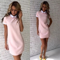 VestidosElegante mini vestido con cuello