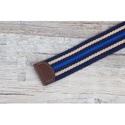 CinturónCinturón de tela de moda con hebilla de aleación doble - rayado