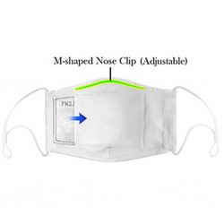 Face- / mouth mask with air valve - with activated carbon PM2.5 filters - washableMouth masks