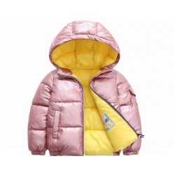 Warm children jacket with hood - cotton - water repellentKids