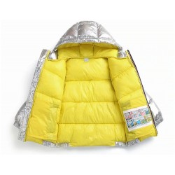 Warm children jacket with hood - cotton - water repellentKids