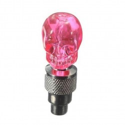 Partes de rueda2 piezas - coche / motocicleta / moto válvula de neumáticos tapa - bombilla LED de neón - cráneo
