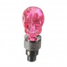 Partes de rueda2 piezas - coche / motocicleta / moto válvula de neumáticos tapa - bombilla LED de neón - cráneo