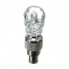 Partes de rueda2 piezas - coche / motocicleta / moto válvula de neumáticos tapa - bombilla LED de neón - cráneo