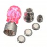 Partes de rueda2 piezas - coche / motocicleta / moto válvula de neumáticos tapa - bombilla LED de neón - cráneo