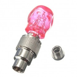 Partes de rueda2 piezas - coche / motocicleta / moto válvula de neumáticos tapa - bombilla LED de neón - cráneo