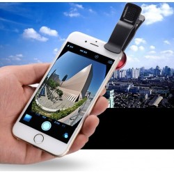 Lentes3 en 1 - Fisheye - ángulo ancho - macro - lente de cámara con clip para iPhone / Samsung