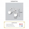 Aretes925 Sterling Silver - Pendientes de aro minimalista - Joyería