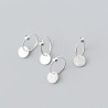Aretes925 Sterling Silver - Pendientes de aro minimalista - Joyería
