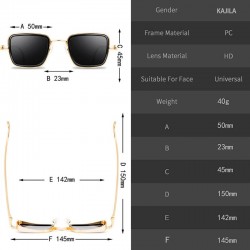 Gafas de solSteampunk - retro - gafas de sol cuadradas - unisex