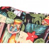 VestidosVintage - falda alta cintura - flores & impresión de Halloween - cráneos - algodón