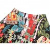 VestidosVintage - falda alta cintura - flores & impresión de Halloween - cráneos - algodón