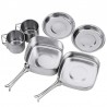 Herramientas de supervivenciaMochilas - Camping - Cocinero Pot Set - Acero inoxidable