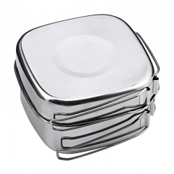 Herramientas de supervivenciaMochilas - Camping - Cocinero Pot Set - Acero inoxidable