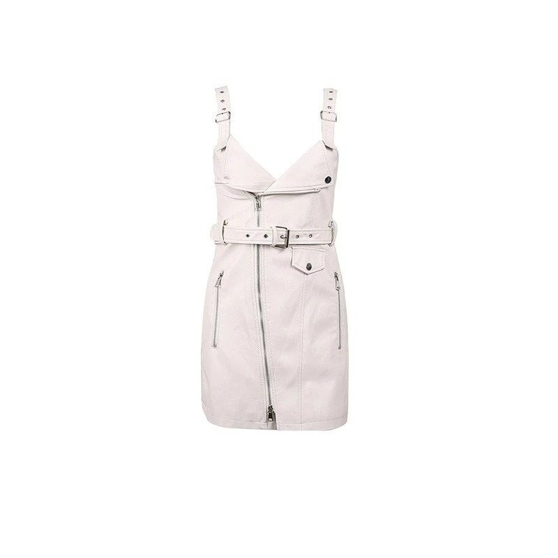 VestidosModa mini vestido de cuero VestidosModa mini vestido de cuero