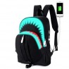 MochilasCarga USB - Mochila luminosa - Shark