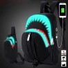 MochilasCarga USB - Mochila luminosa - Shark