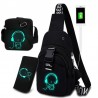 BolsosBolso de pecho / hombro Luminoso - mochila - puerto de carga USB