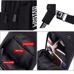 BolsosBolso de pecho / hombro Luminoso - mochila - puerto de carga USB