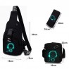 BolsosBolso de pecho / hombro Luminoso - mochila - puerto de carga USB