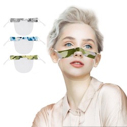 Transparent mouth shield - plastic half mask - lip readingMouth masks