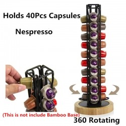 Coffeeware40 cápsulas - Coffee Pod Holder - Torre Stand - Nespresso Capsule