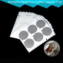 CoffeewarePegatinas de cápsula de café Nespresso - tapa de aluminio autoadhesivo