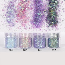 Mermaid Scale - Hexagon Glitter - Bling Filling - Resin Craft - 4pcs