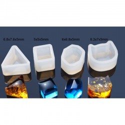 Juguetes4 formas - fundición de silicona - molde de resina - DIY Joyería de resina