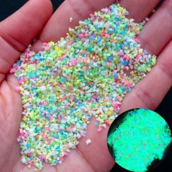 JuguetesGlow In The Dark - Sand Mix - Fluorescent - Sand Particles - Suministros de Arte de resina