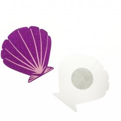 Baño y ropa10pairs/lot - Cubiertas desechables para pezón - Cubierta púrpura