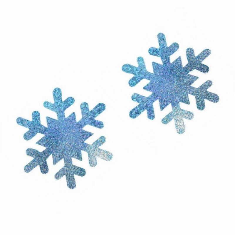 Baño y ropa10 pares - Cubiertas para pezones - copos de nieve