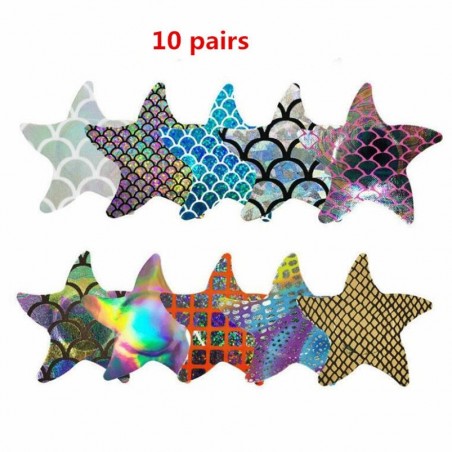 Baño y ropa10 pares - Cubiertas para pezón - Starfish