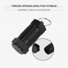 llavero2Pcs - Caja de Medicina Metal - Pill Capsule - impermeable - Outdoor - Anillo clave
