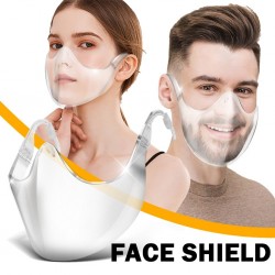 PM2.5 - protective transparent mouth / face mask - plastic shield - reusableMouth masks