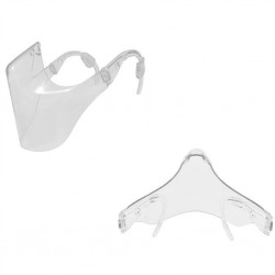 Mascarillas bucalesPM2.5 - protección de la boca transparente / máscara facial - escudo plástico - reutilizable