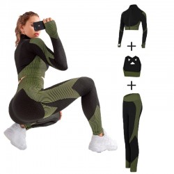 Moda femeninaMujeres - Yoga Sets - Deporte - Gimnasio trajes - Long Sleeve