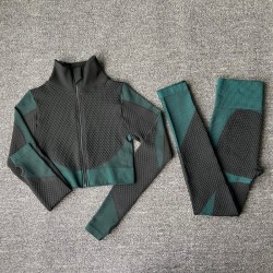 Moda femeninaMujeres - Yoga Sets - Deporte - Gimnasio trajes - Long Sleeve