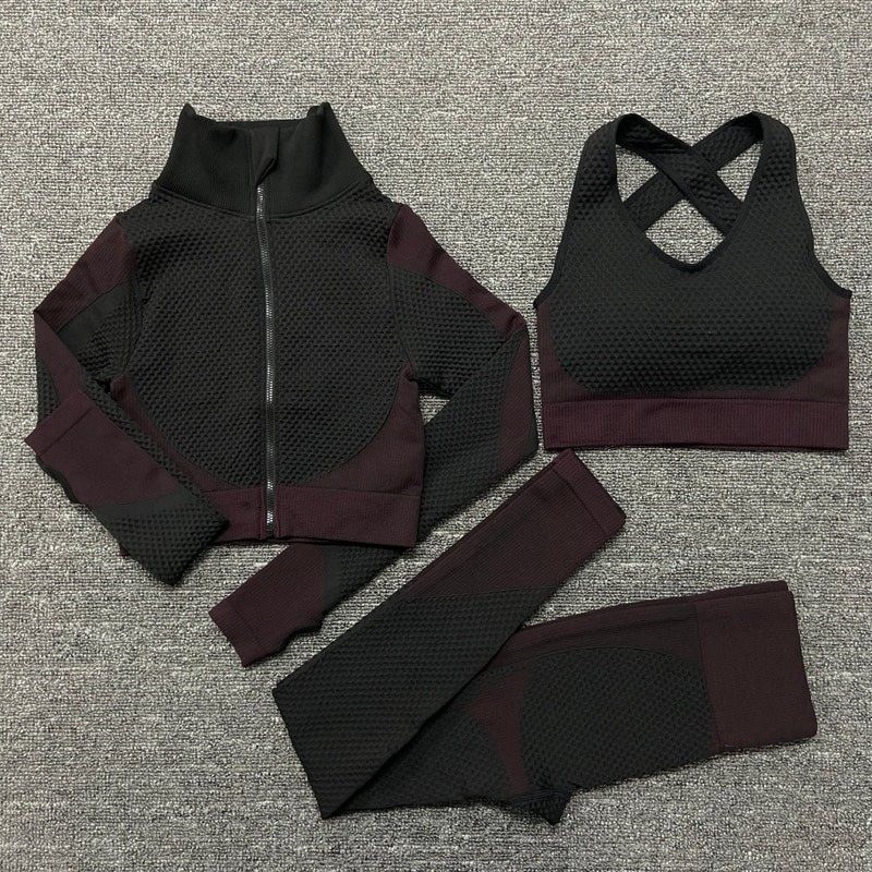 Moda femeninaMujeres - Yoga Sets - Deporte - Gimnasio trajes - Long Sleeve