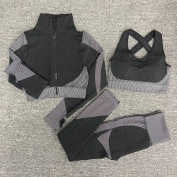 Moda femeninaMujeres - Yoga Sets - Deporte - Gimnasio trajes - Long Sleeve