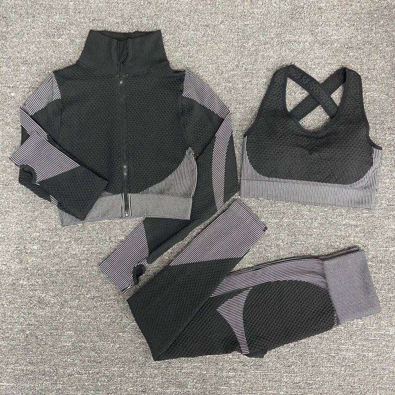 Moda femeninaMujeres - Yoga Sets - Deporte - Gimnasio trajes - Long Sleeve