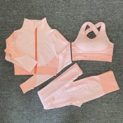Moda femeninaMujeres - Yoga Sets - Deporte - Gimnasio trajes - Long Sleeve