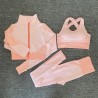 Moda femeninaMujeres - Yoga Sets - Deporte - Gimnasio trajes - Long Sleeve
