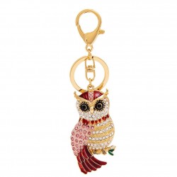 Cute Owl - Rhinestone - KeychainKeyrings